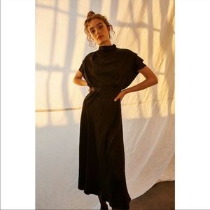 Anthropologie Madeline Midi Dress- Black NWT